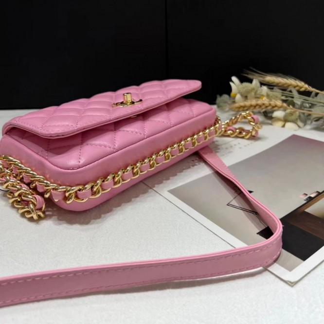 【CHANEL】 フラップバッグ ラムスキン ク