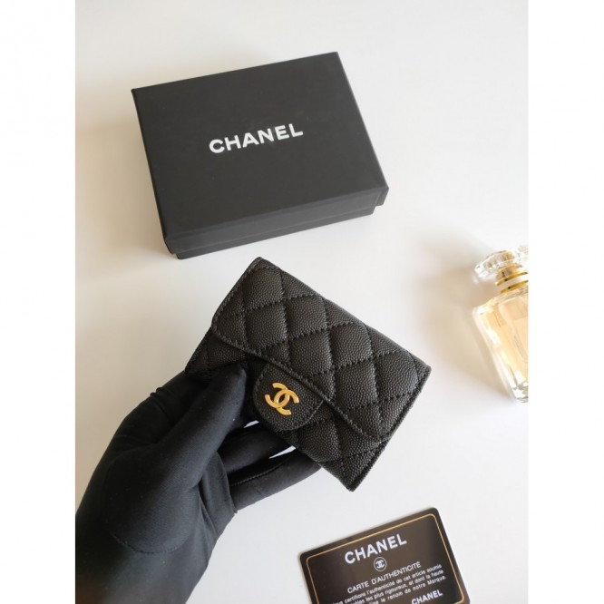 ChaneL・レザー コンチネンタルウォレット 財布 折財布