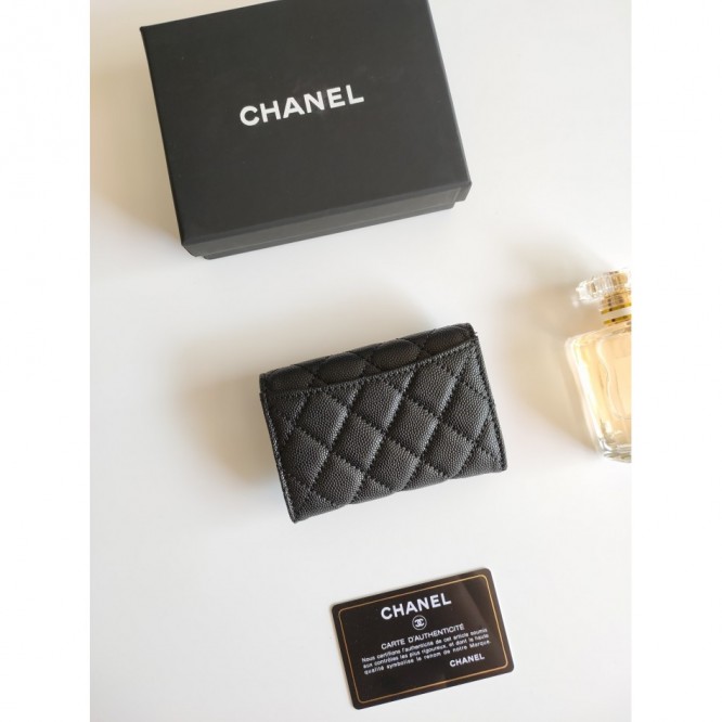 ChaneL・レザー コンチネンタルウォレット 財布 折財布
