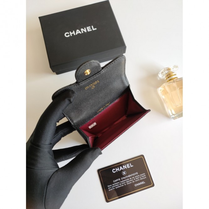 ChaneL・レザー コンチネンタルウォレット 財布 折財布