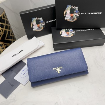 Pradaレザー コンチネンタルウォレット 財布 折財布