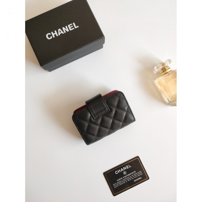 ChaneL・レザー コンチネンタルウォレット 財布 折財布