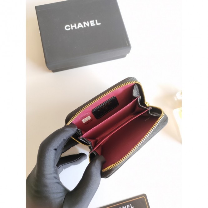 ChaneL・レザー コンチネンタルウォレット 財布 折財布