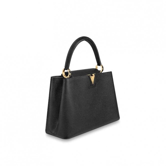 LOUIS VUITTON の黒いハンドバッグ M48864