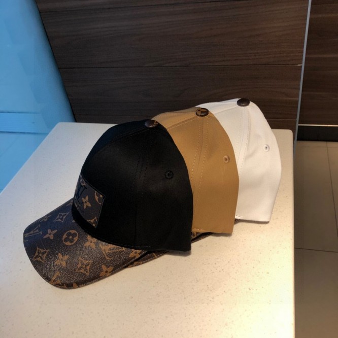 ルイ・2021年最新のキャップ LV ロゴキャップ スポーツ帽子 男女兼用 日よけ 野球帽 帽子 ベースボールキャップ