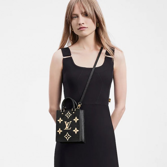 【新商品】LOUIS VUITTON ルイ･ヴィトン プティット・サックプラ バイカラー モノグラム･アンプラント レザー M57937