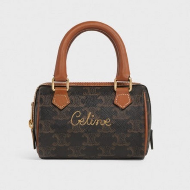 【CELINE】トリオンフ キャンバス ミニボストンバッグ
