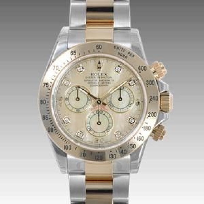 Rolex 新作 レックス (ROLEX) コピー 品 116523NG ステンレスイエローゴールド オイスターパーペチュアル　デイトナ