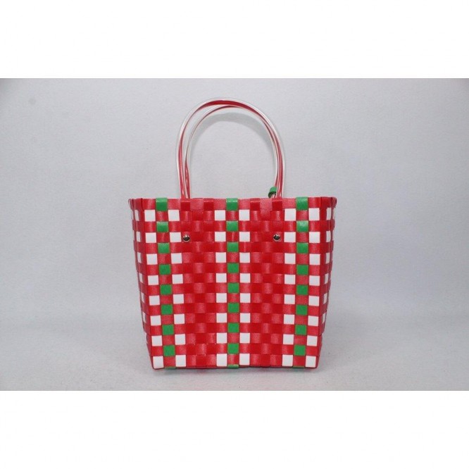 【直営購入】MARNI フラワーカフェ ピクニック バッグカゴ マルニ ハンドバッグ レディース バッグ レッド