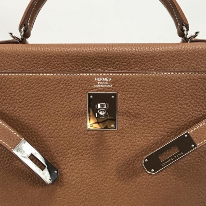 【0111更新】HERMES エルメス Kelly ケリー エプソン ブラウン シルバー金具 MiniKelly ミニケリー 19cm/20cm/25cm