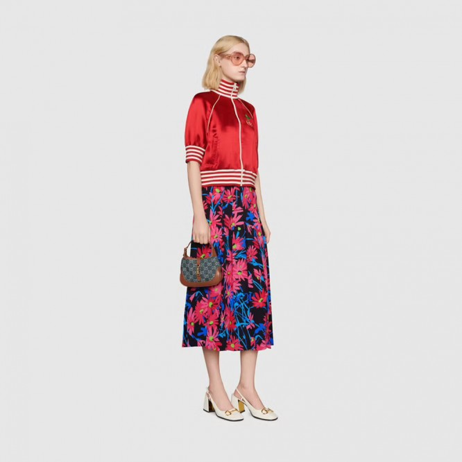 【セレブ愛用☆】GUCCI グッチ 〔ジャッキー 1961〕ミニ バッグ ブルー＆アイボリー GGデニム 637092 2KQGG 8375