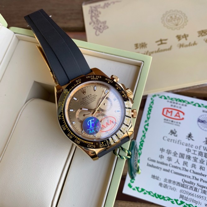 Rolex ロレックス メンズデイトナ Asian 7750 ムーブメント搭載 TSH-2001P420-RO170