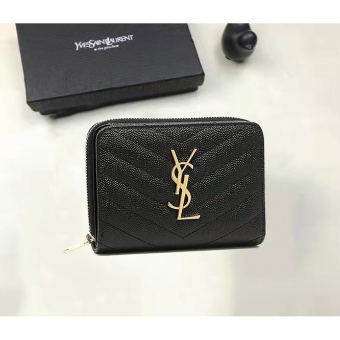 YSL・レザー コンチネンタルウォレット 財布 折財布