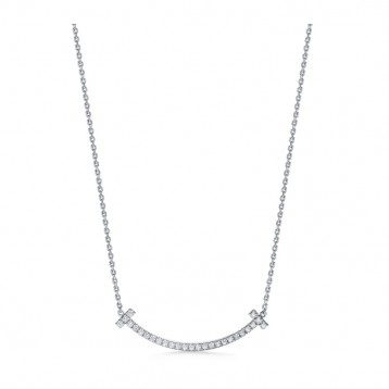 ★1129新品★Tiffany ティファニー T ミディアム スマイル ペンダント 67513312