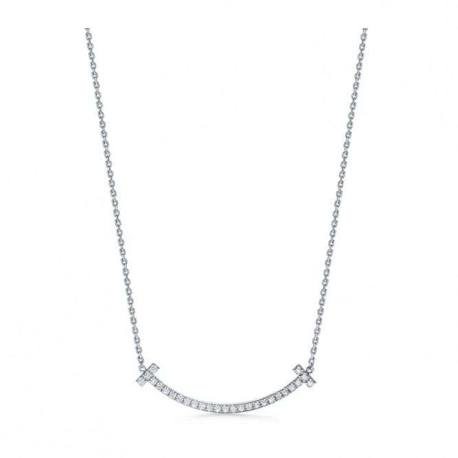 ★1129新品★Tiffany ティファニー T ミディアム スマイル ペンダント 67513312