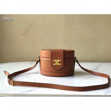 CelineTAMBOURTRIOMPHEミディアムレザーハンドバッグ