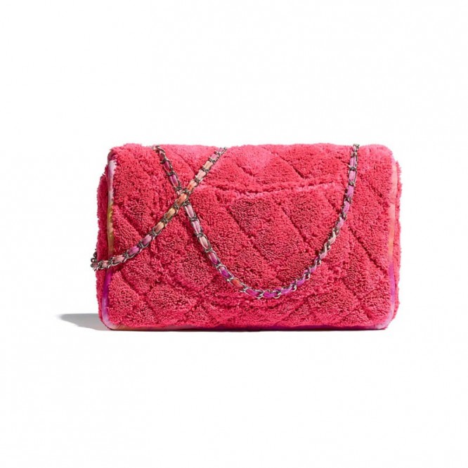【定番♡人気の☆シャネル】CHANEL シャネル 21新作 ラージ フラップ バッグ ファイバー コーラル AS2307 B04825 NA106