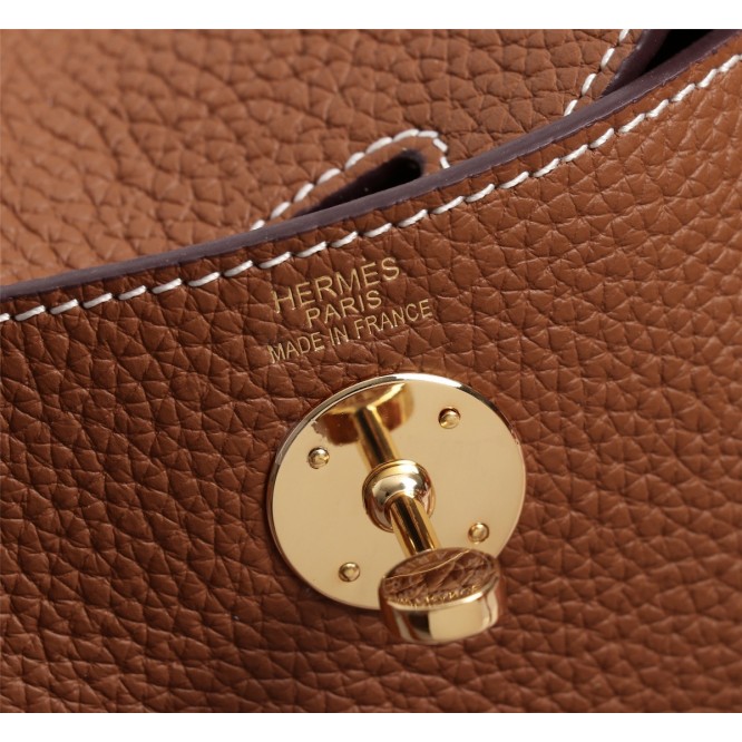 ★超入手困難★HERMES エルメス Lindy Mini リンディ ミニ ハンドバッグ ショルダーバッグ ブラウン H079086CK18-2