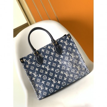 【22新作☆デニム】Louis Vuittonルイヴィトン ハンドバッグ オンザゴー MMM59608 【22新作☆デニム】Louis Vuittonルイヴィトン ハンドバッグ オンザゴー MMM59608