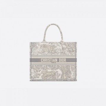 【世界中で大人気♪】Dior 2021 DIOR BOOK TOTE トワル ドゥ ジュイ エンブロイダリー M1286ZTDT_M932