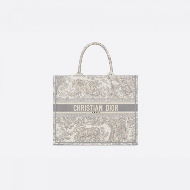 【世界中で大人気♪】Dior 2021 DIOR BOOK TOTE トワル ドゥ ジュイ エンブロイダリー M1286ZTDT_M932
