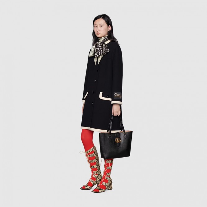 【直営店買付★】GUCCI ダブルG付き スモール トートバッグ 652680 1U10T 1000