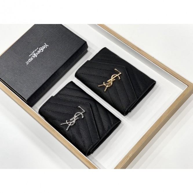 YSL・レザー コンチネンタルウォレット 財布 折財布