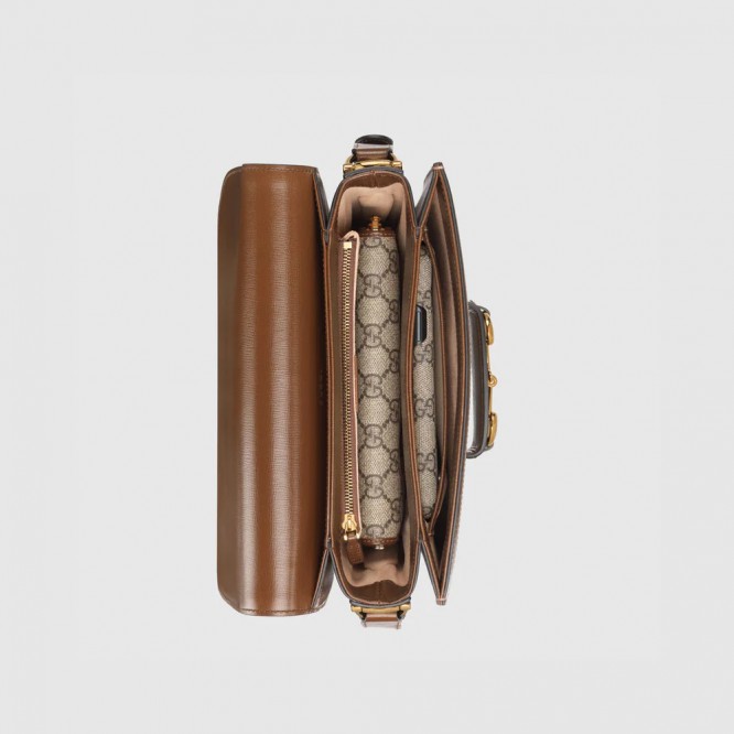 【人気アイテム☆】GUCCI グッチ 〔グッチ ホースビット 1955〕ショルダー バッグ GGスプリーム/ブラウン 602204 92TCG 8563