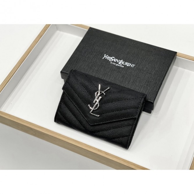 YSL・レザー コンチネンタルウォレット 財布 折財布