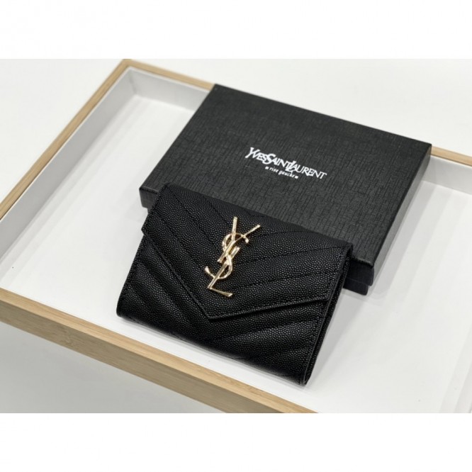 YSL・レザー コンチネンタルウォレット 財布 折財布