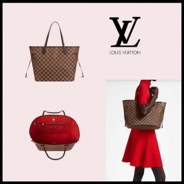 大人気★【Louis vuitton】ネヴァーフル MM トートバッグ ダミエ