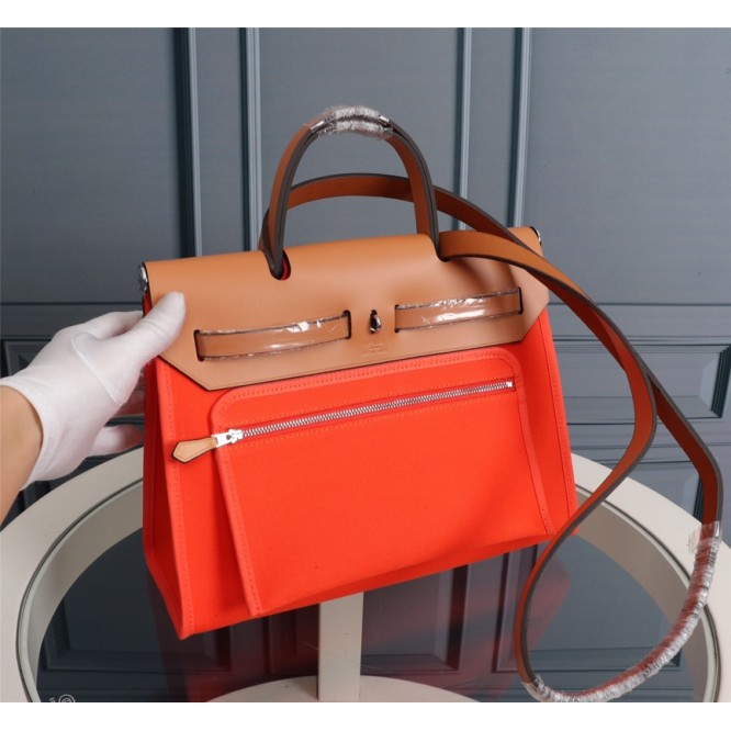 【直営店買付】HERMES エルメス Herbag Zip エールバッグ・ジップ31 Retourneキャンバス H068675CKAR