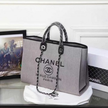 CHANELビーチキャンバスバッグキャンバストートショッピングバッグ CHANELビーチキャンバスバッグキャンバストートショッピングバッグ