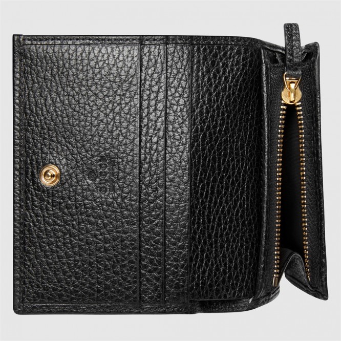 【直営店買付】GUCCI 〔GG マーモント〕 レザー カードケース コイン＆紙幣入れ付き 456126 CAO0G 1000