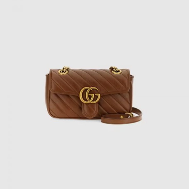【数量限定☆】GUCCI グッチ 〔GGマーモント〕ミニ キルティング ショルダーバッグ ‎446744 0OLFT 2535