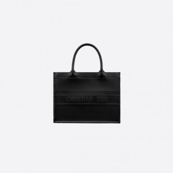 【新作バッグ♪】DIOR ☆ビジネスにも☆DIOR BOOK スモールトートバッグ ショルダー ブラック M1296ZGSB_M900