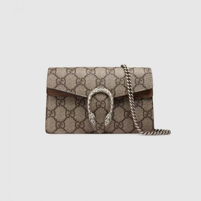 【♡人気商品♡】GUCCI グッチ 〔ディオニュソス〕GGスプリーム キャンバス スーパーミニバッグ ‎476432 KHNRN 8642