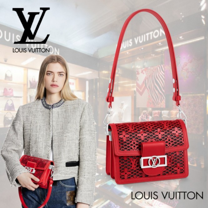 22SS★大人気★ Louis Vuitton ドーフィーヌ MINI ショルダー 赤M20359