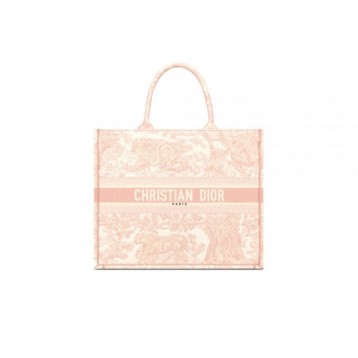【世界中で大人気♪】Dior 2021SS DIOR BOOK TOTE ラージバッグ ピンク M1286ZTDT_M956