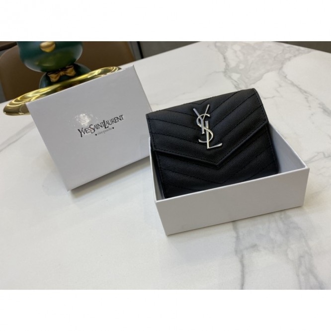 YSL・レザー コンチネンタルウォレット 財布 折財布