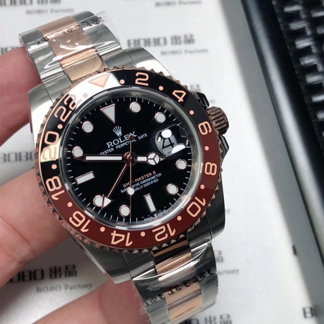 Rolex ロレックス メンズ GMTマスター 21600振動 ムーブメント搭載！TSH-2001P450-RO186