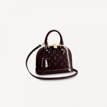 【世界中で大人気】LOUIS VUITTON アルマ BB ALMA BB モノグラム・ヴェルニ ウィメンズ トートバッグ モノグラムの型押しM91678