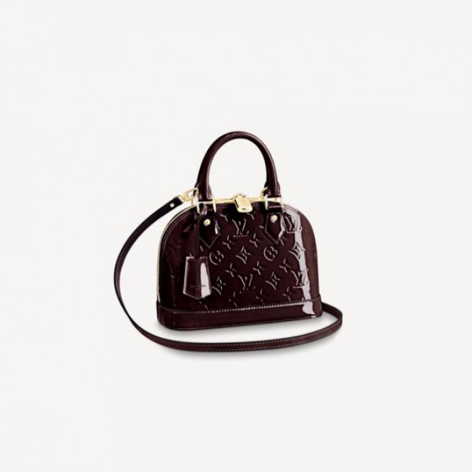 【世界中で大人気】LOUIS VUITTON アルマ BB ALMA BB モノグラム・ヴェルニ ウィメンズ トートバッグ モノグラムの型押しM91678