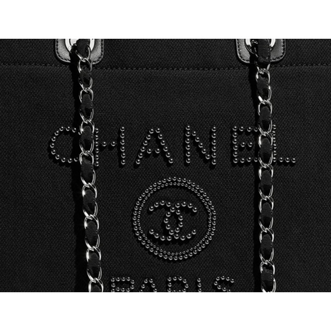【世界中で大人気】CHANEL 20SS ドーヴィル 真珠 トート シャネル ショッピングバッグ レディース バッグ ブラック