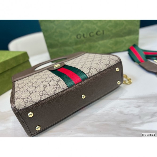 Gucci〔オフィディア〕ウェブ ストライプ付き スモール トートバッグ ‎693724 