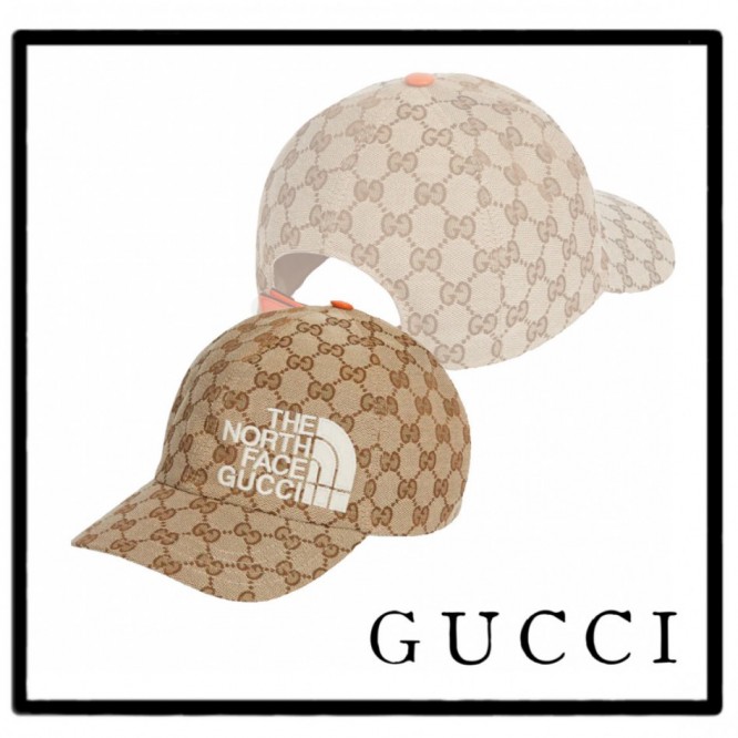 ★GUCCI コラボ THE NORTH FACE ノースフェイ！ス×グッチ野球帽