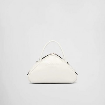 ☆大人気新作☆PRADA プラダ ホワイト レザー トップハンドルバッグ 1BB082_2BYA_F0009_V_NEO