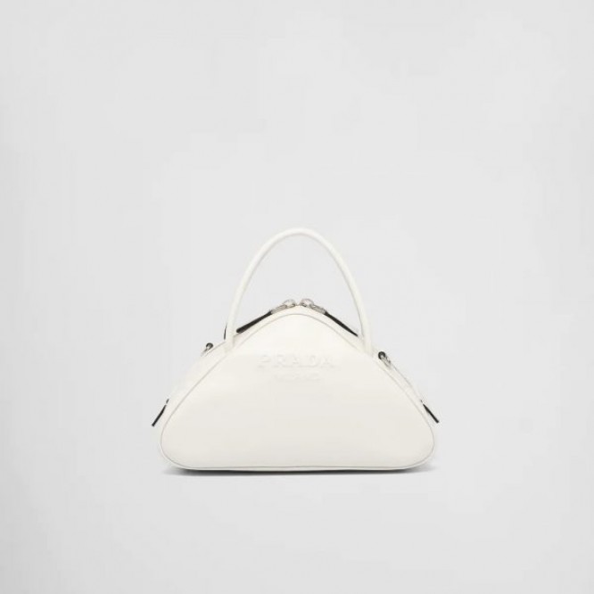 ☆大人気新作☆PRADA プラダ ホワイト レザー トップハンドルバッグ 1BB082_2BYA_F0009_V_NEO