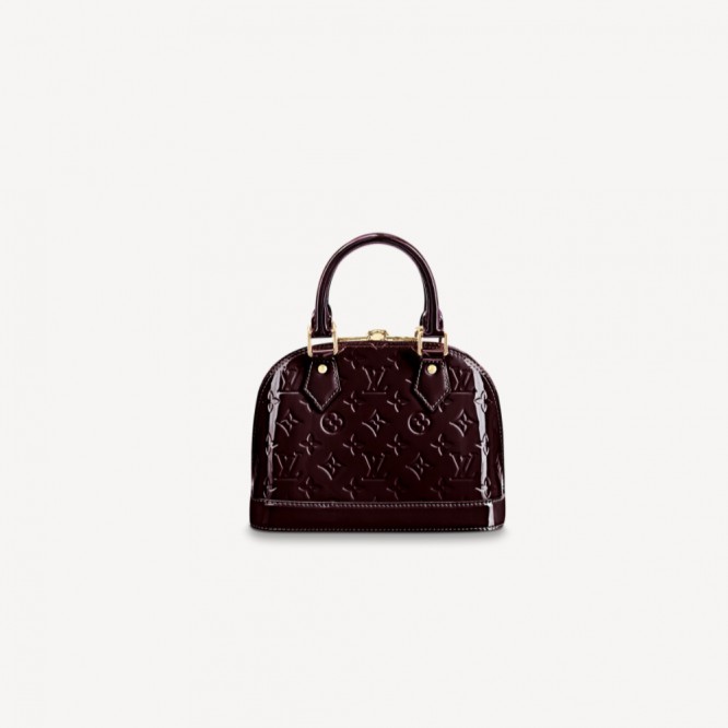 【世界中で大人気】LOUIS VUITTON アルマ BB ALMA BB モノグラム・ヴェルニ ウィメンズ トートバッグ モノグラムの型押しM91678