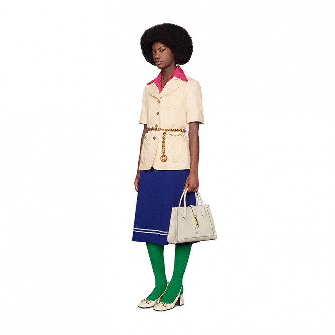 【定番人気☆代表作】GUCCI 〔ジャッキー 1961〕ミディアム トートバッグ 649016 0YK0G 9022